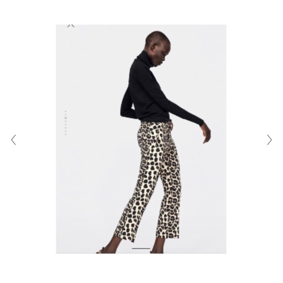 NWT Zara leopard animal print pants - Picture 10 of 13